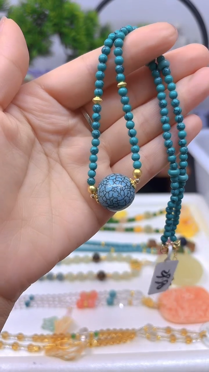 玛瑙/玉髓颈饰未镶嵌X418