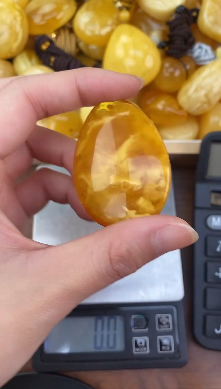 裸石琥珀未镶嵌天然蜜蜡琥珀