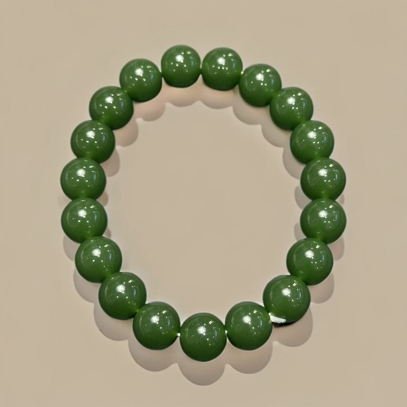 天然和田玉 时尚气质卡10手串A0167