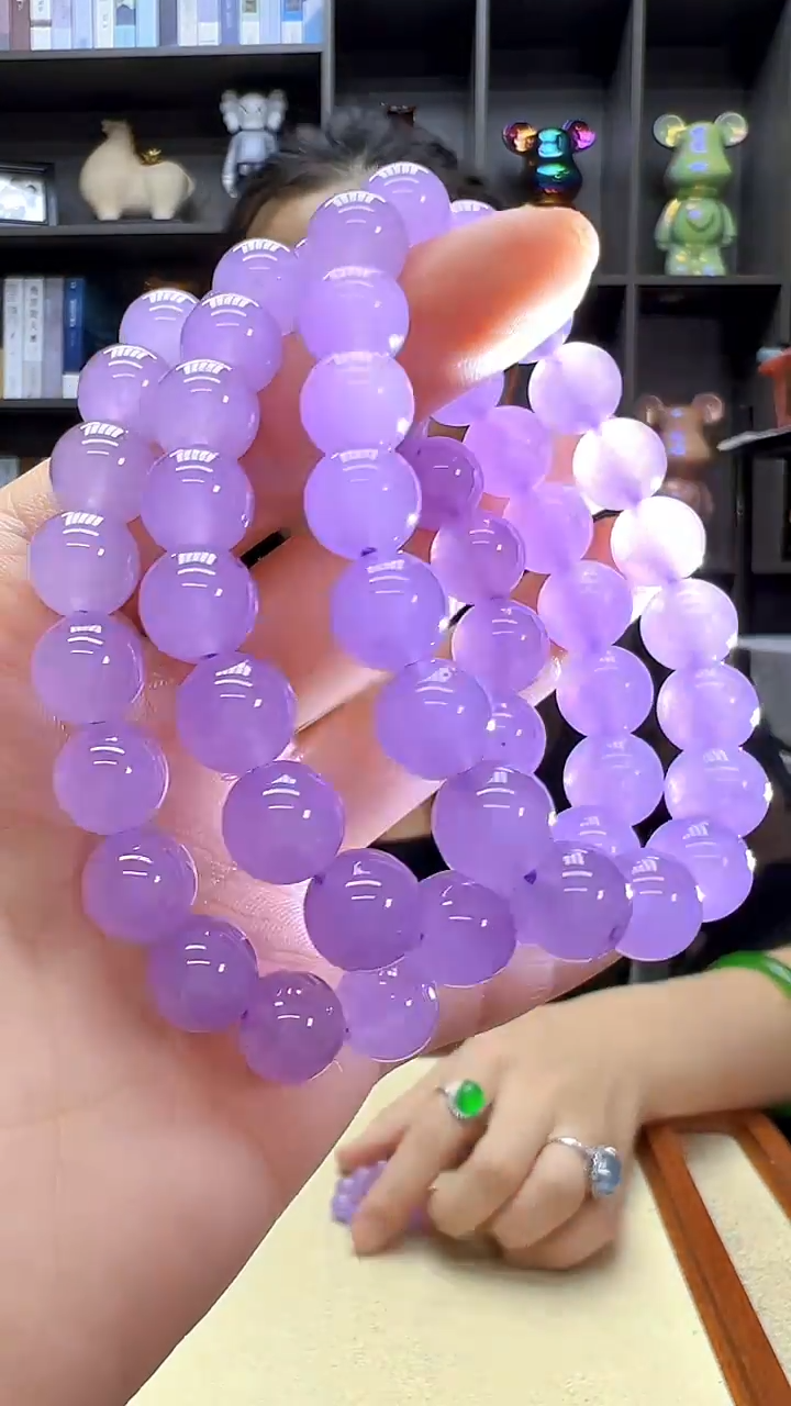 翡翠未镶嵌颈饰丹丹diy劲饰10mm手链