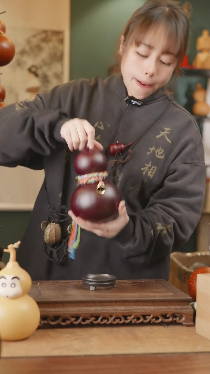 【闪购商品】191号精品天然大漆工艺防渗内胆酒葫芦~