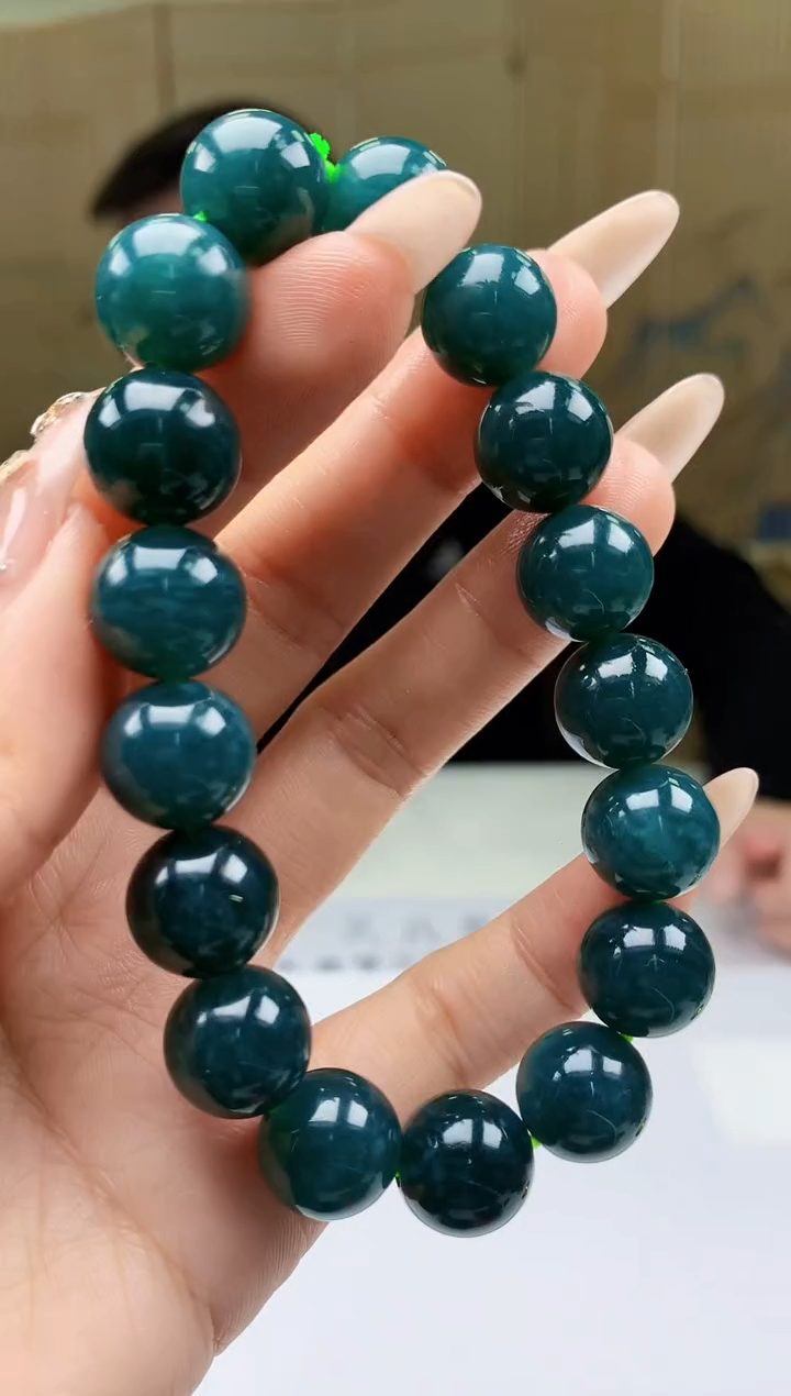 【闪购商品】定制翡翠未镶嵌5152ty-毛货手串30