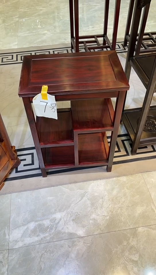 【闪购商品】黑酸枝木类成套家具置物架45*30*65