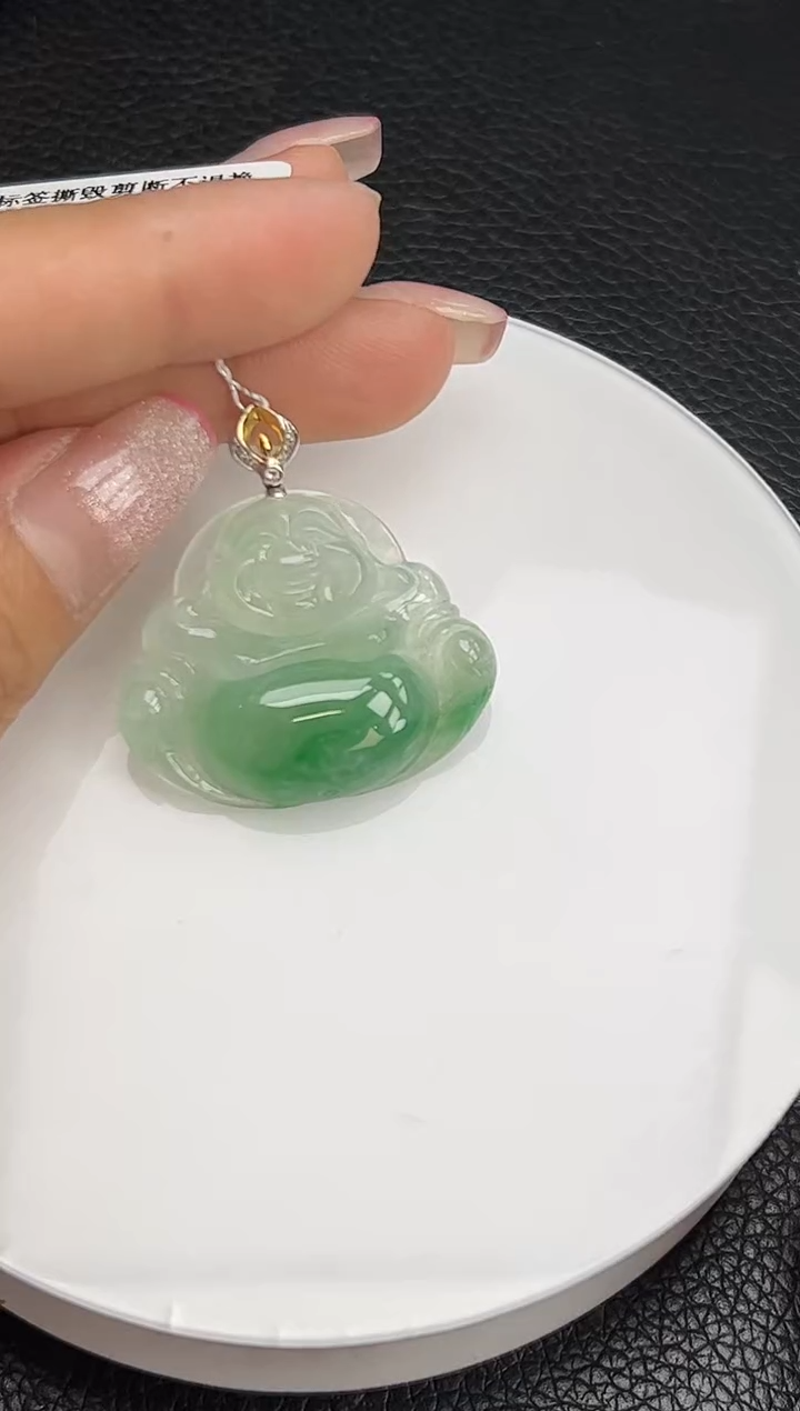 【闪购商品】翡翠颈饰18K金镶嵌YM900-1 佛公