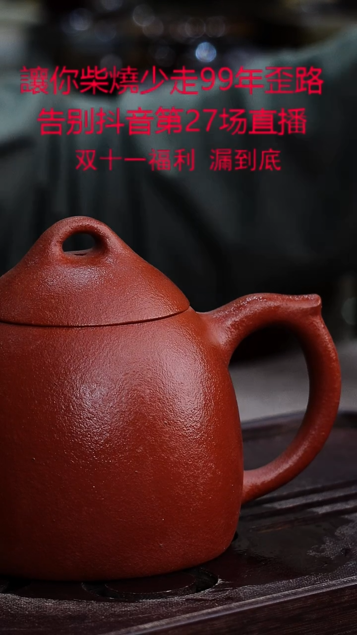 茶壶紫砂宜兴紫砂柴烧