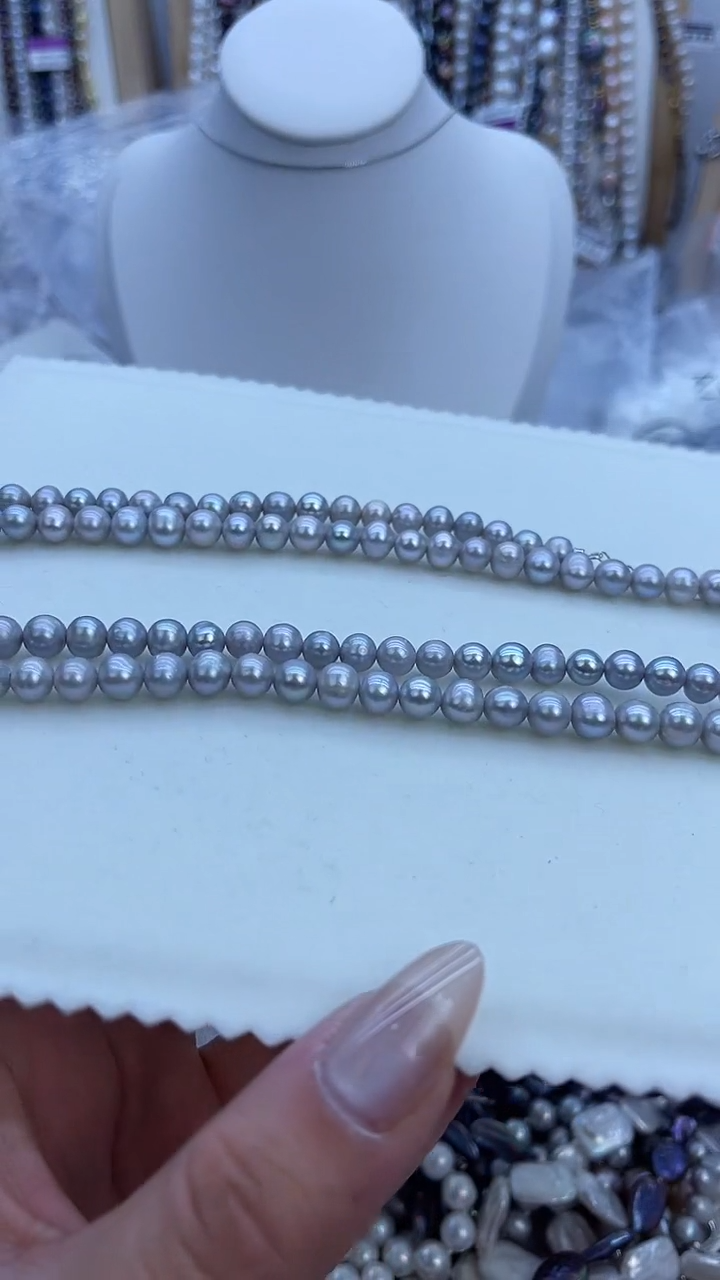 【闪购商品】淡水珍珠项链银S925镶嵌16多样性发货 发其一