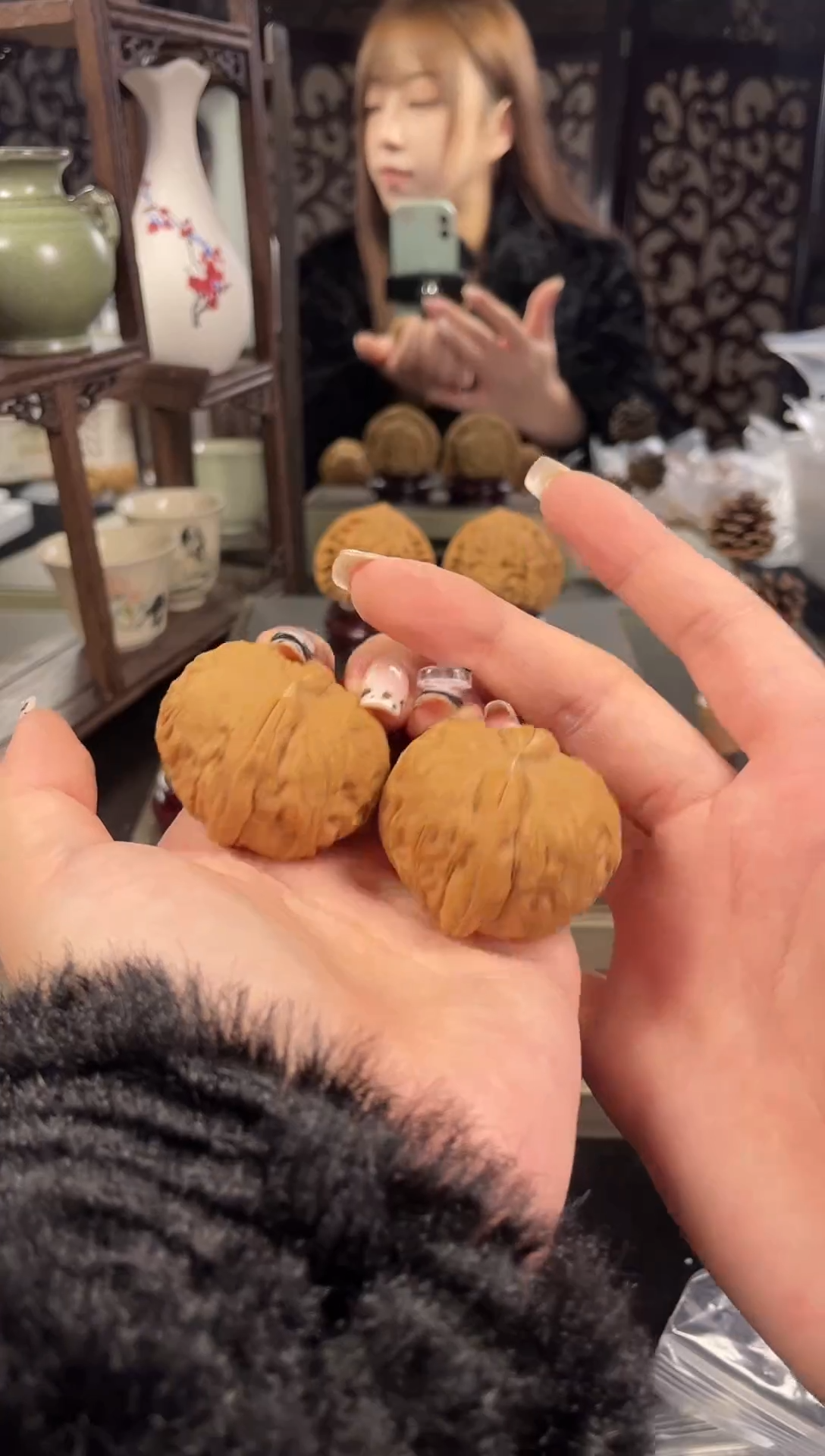 【闪购商品】文玩核桃把件平谷元宝42尺-8