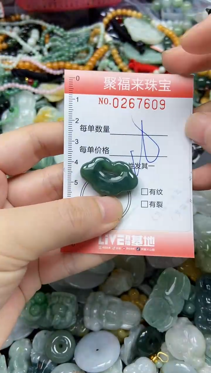 未镶嵌挂件翡翠闪购0267609