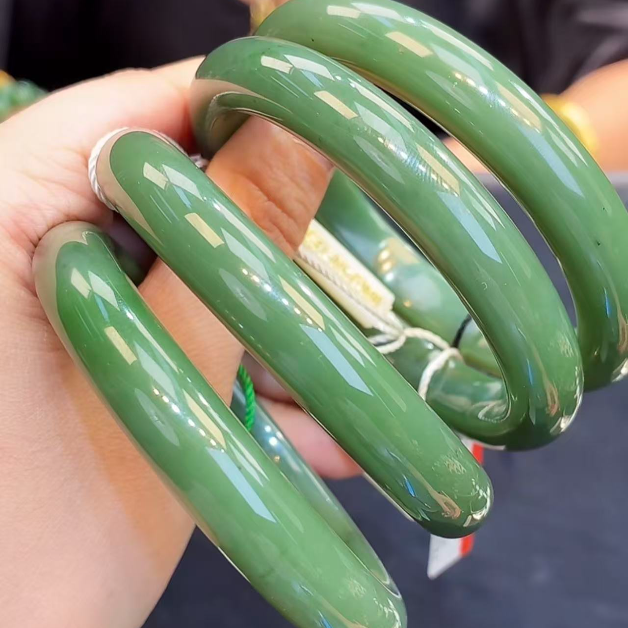 33丨和田玉手镯57-61圈口丨多样性发一