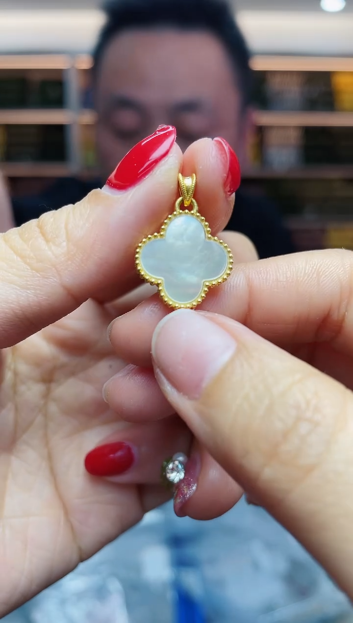 【闪购商品】贝壳（贝母）`18K金镶嵌多样性发一件