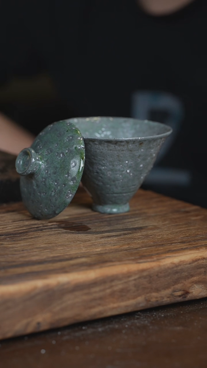 【闪购商品】无我浪鬼柴烧-盖碗