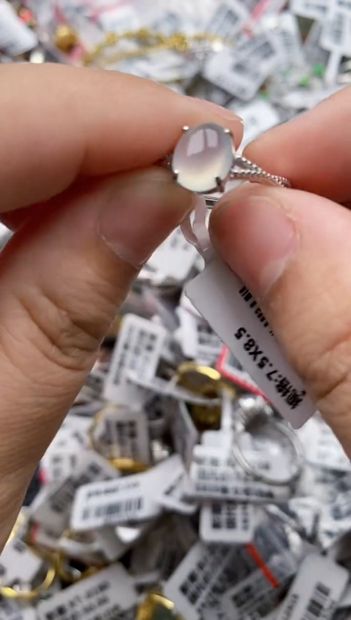 【闪购商品】翡翠戒指银S925镶嵌22222---2