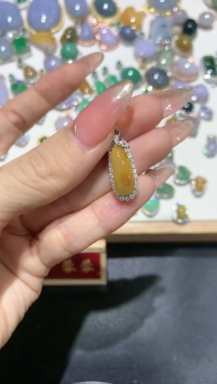 【闪购商品】翡翠吊坠(不含链)银S925镶嵌团购60