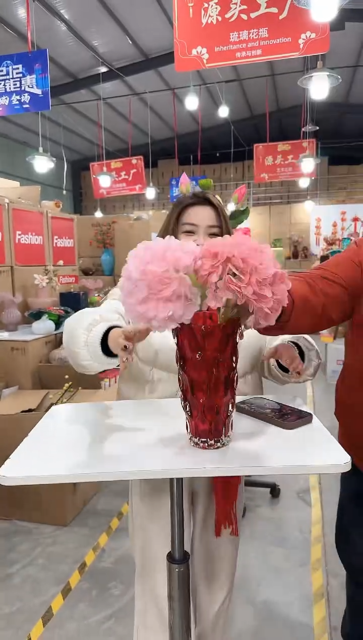 【闪购商品】玻璃于清花器Z-早103不带花