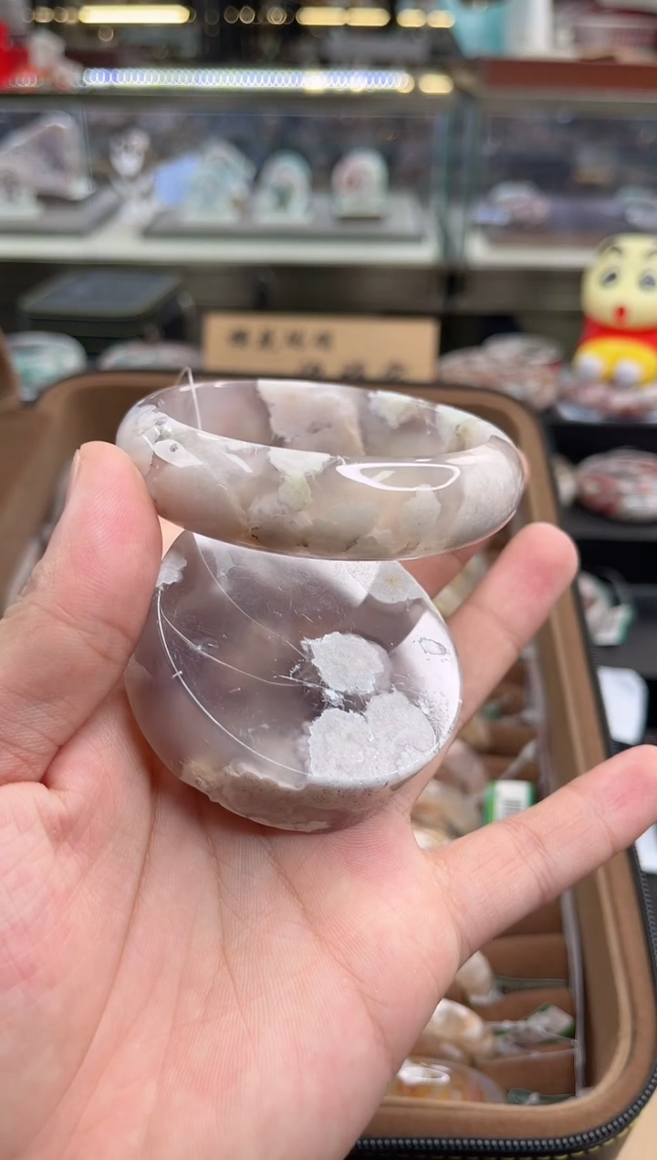 未镶嵌手镯石英质玉60圈口（赠品镯心）655785