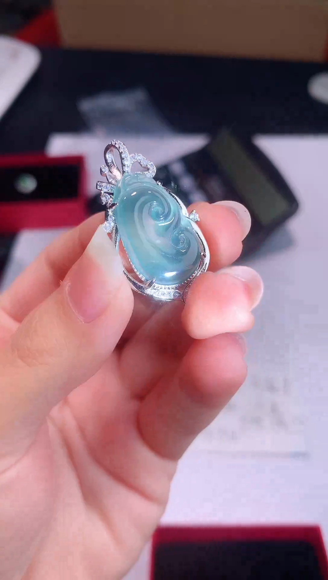 颈饰未镶嵌翡翠0芹0翡翠珠宝761