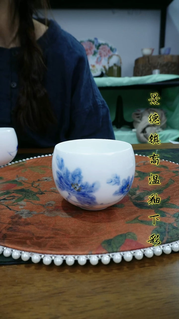 摆件陶景德镇高温瓷（大蛋蛋杯）