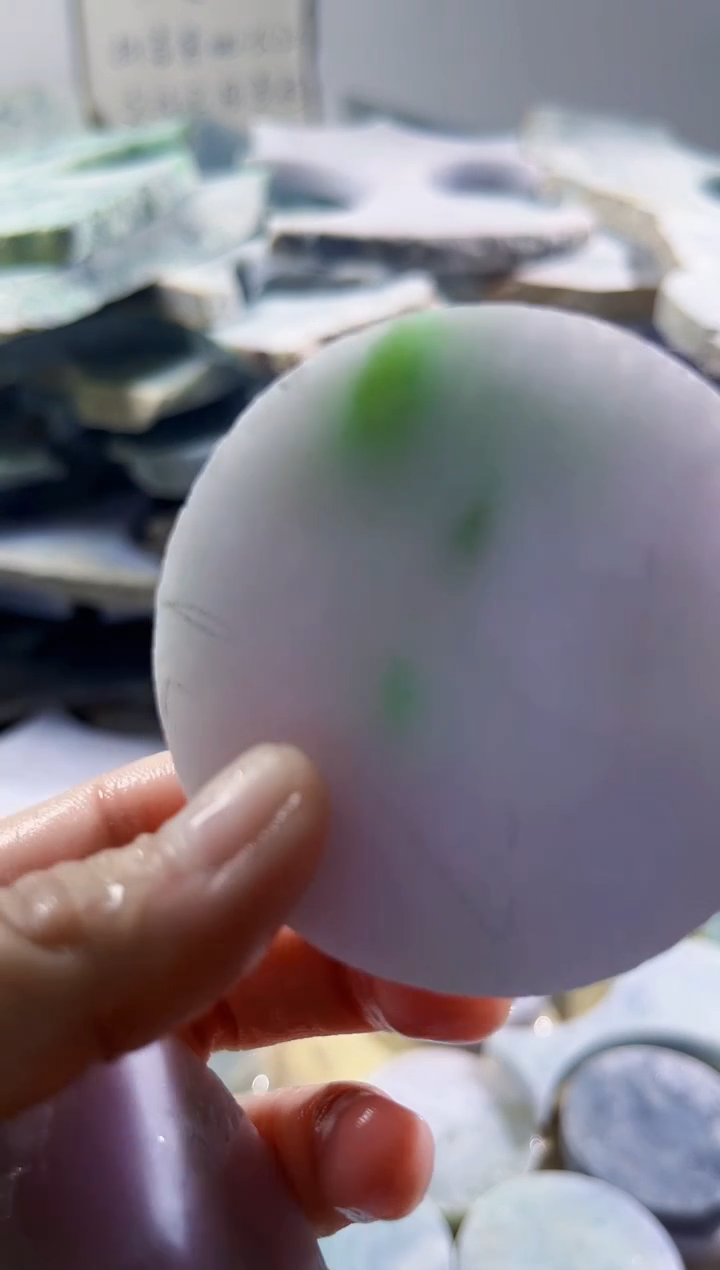 翡翠裸石缅甸翡翠A货柠106