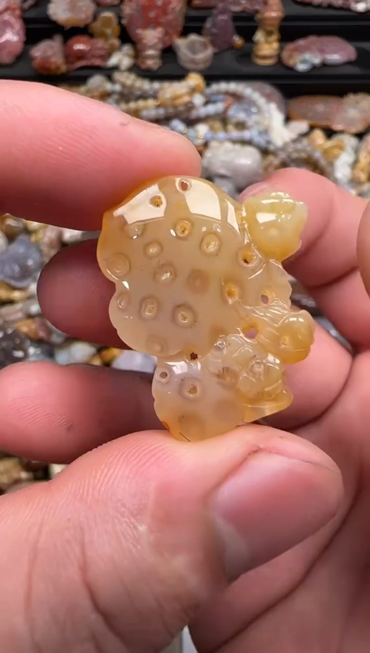 硅化珊瑚（珊瑚玉）未镶嵌颈饰302