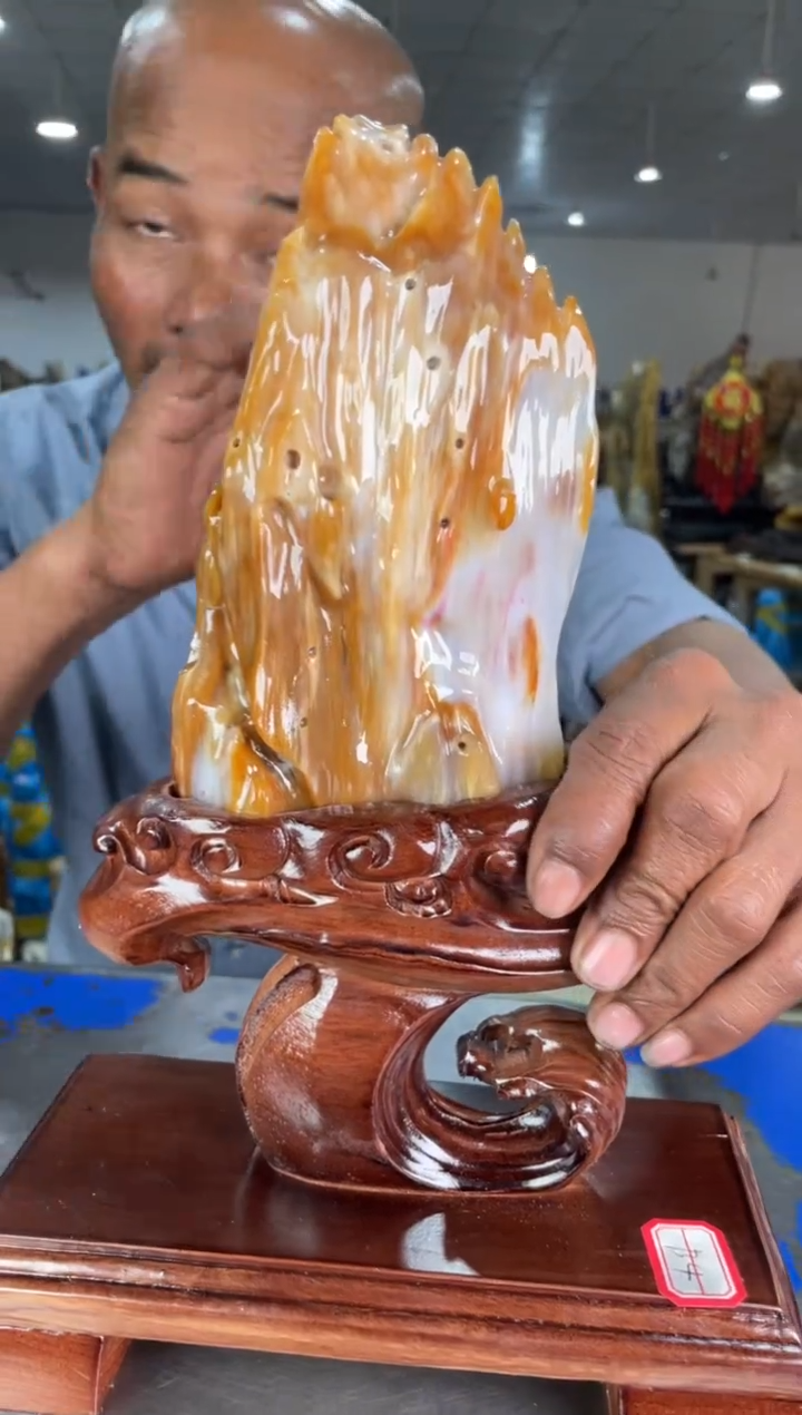 硅化玉摆件未镶嵌62