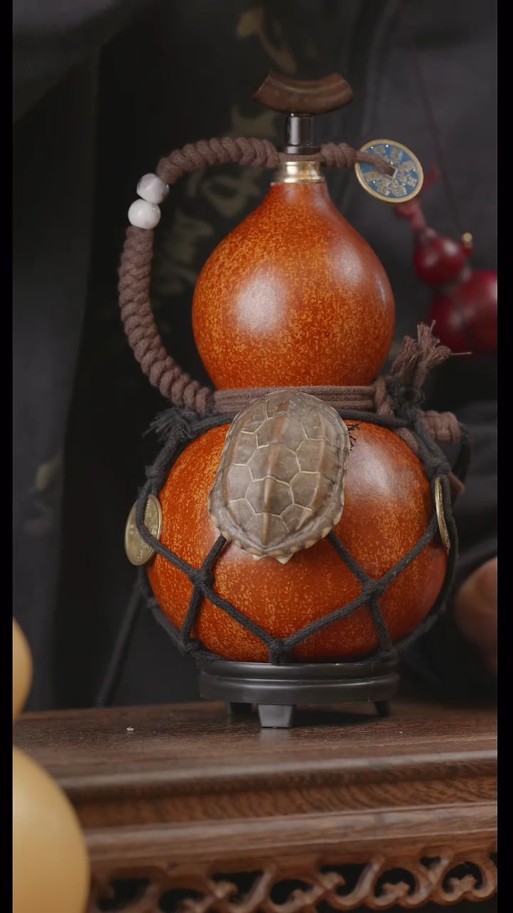 【闪购商品】223号精品天然大漆工艺防渗内胆酒葫芦~