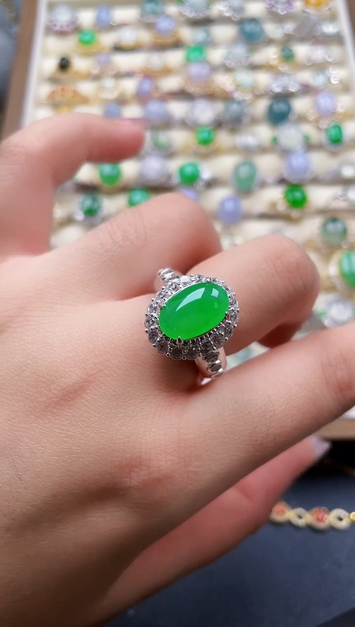 未镶嵌戒指翡翠88888