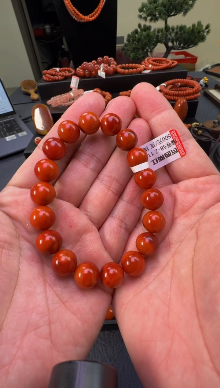 【闪购商品】南红玛瑙手链未镶嵌原矿无优化11mm+多样性发1
