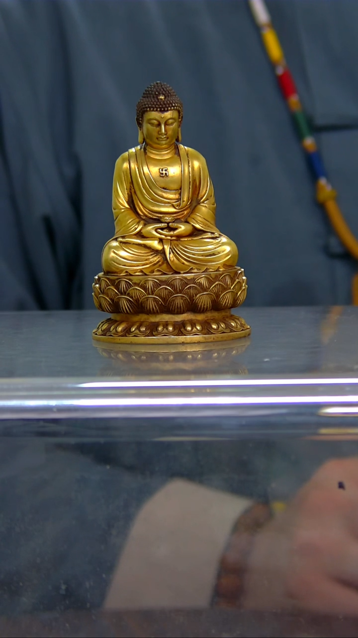 【闪购商品】紫铜鎏金 阿弥陀佛 9公分