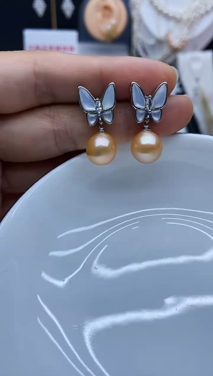 未镶嵌耳饰淡水珍珠多样性发其一