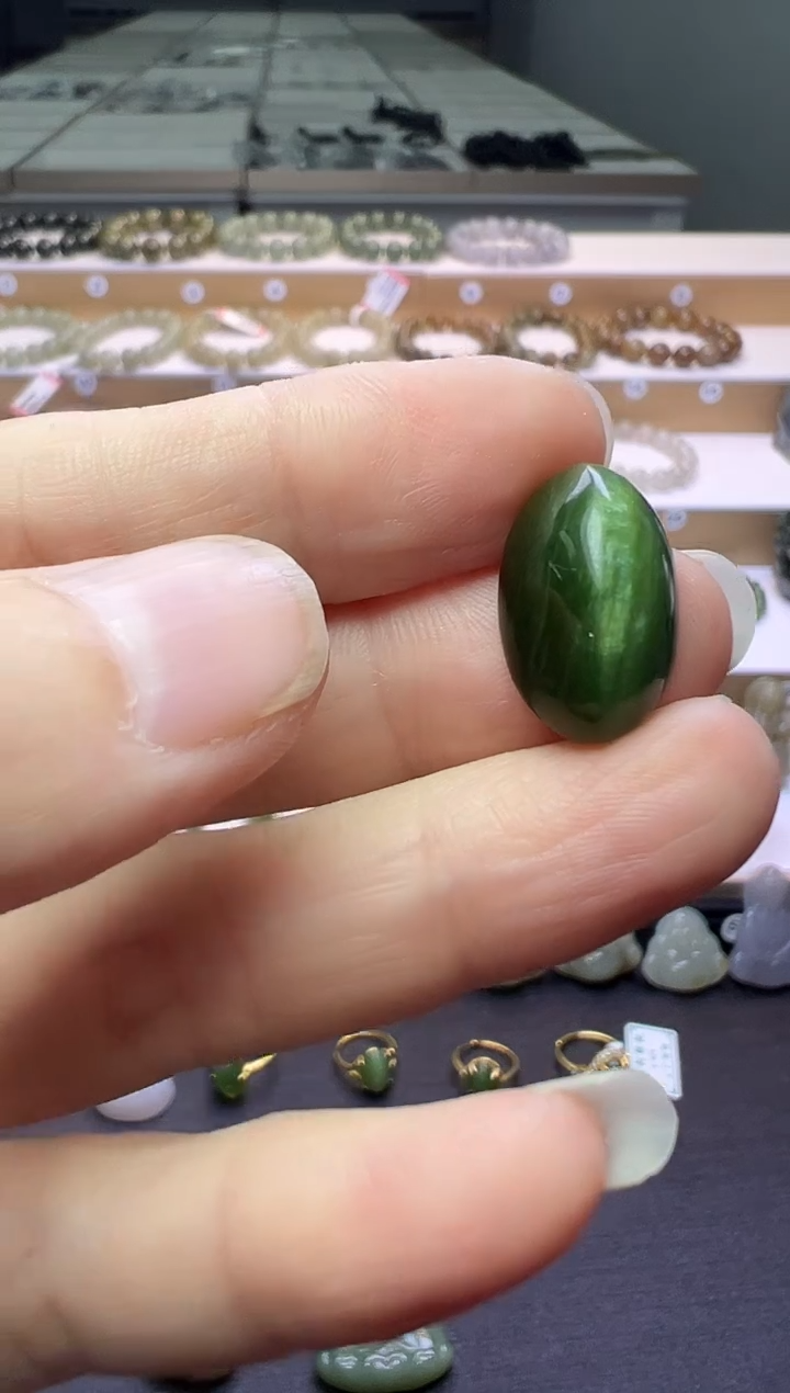 未镶嵌戒指和田玉220号链接戒面卡18*11*8mm