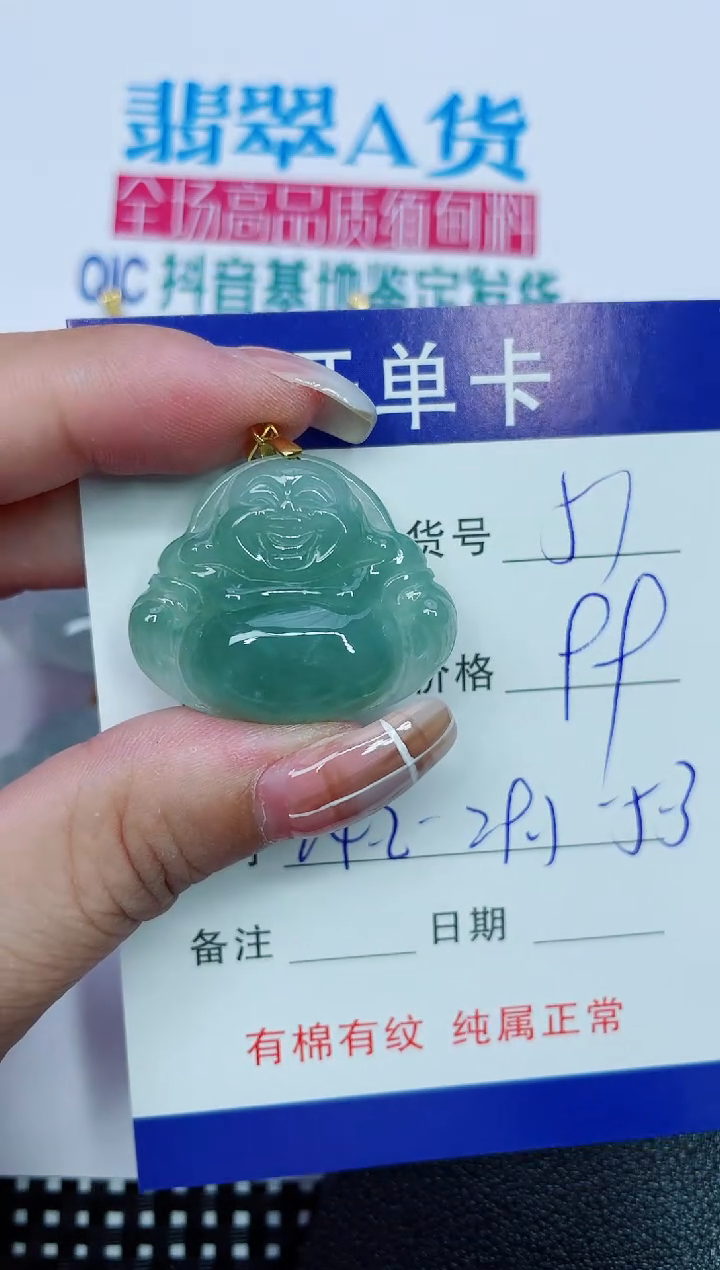 吊坠(赠链)银S925镶嵌翡翠51