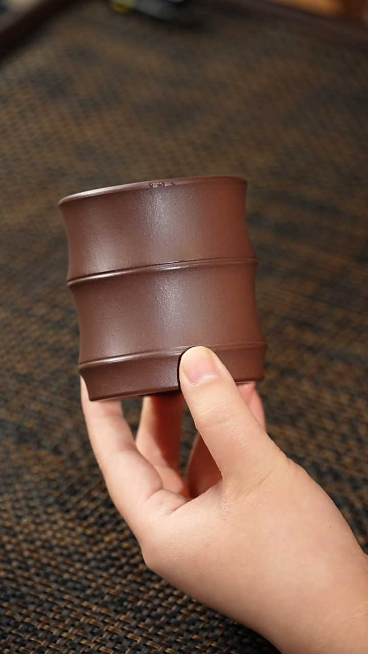 【闪购商品】紫砂茶杯福利紫砂石红竹节