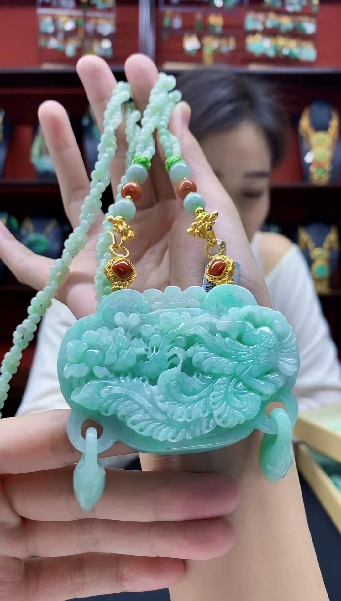 颈饰未镶嵌翡翠翡翠吊坠