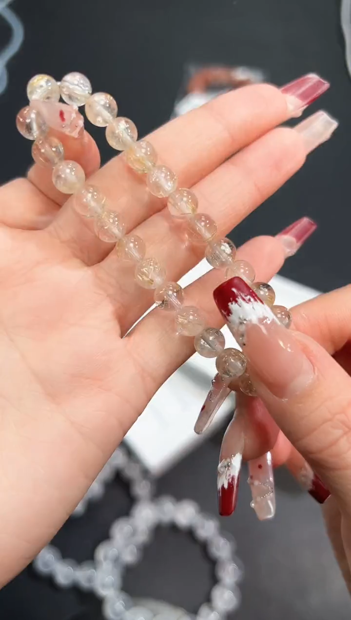 【闪购商品】水晶手串未镶嵌70l多样性发其一/1条默认微瑕