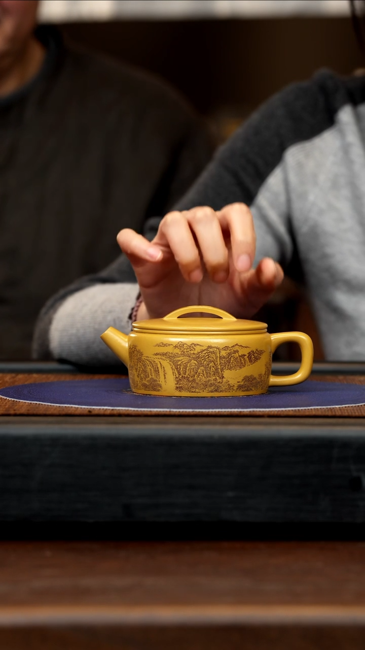 【闪购商品】紫砂茶壶SJK 黄金朱泥 汉瓦 150cc