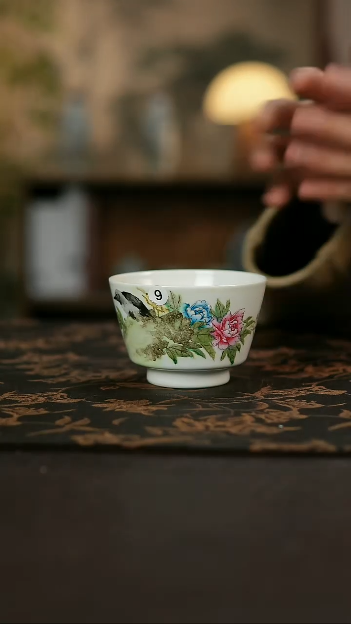 景德镇陶瓷杯碗柴烧多人