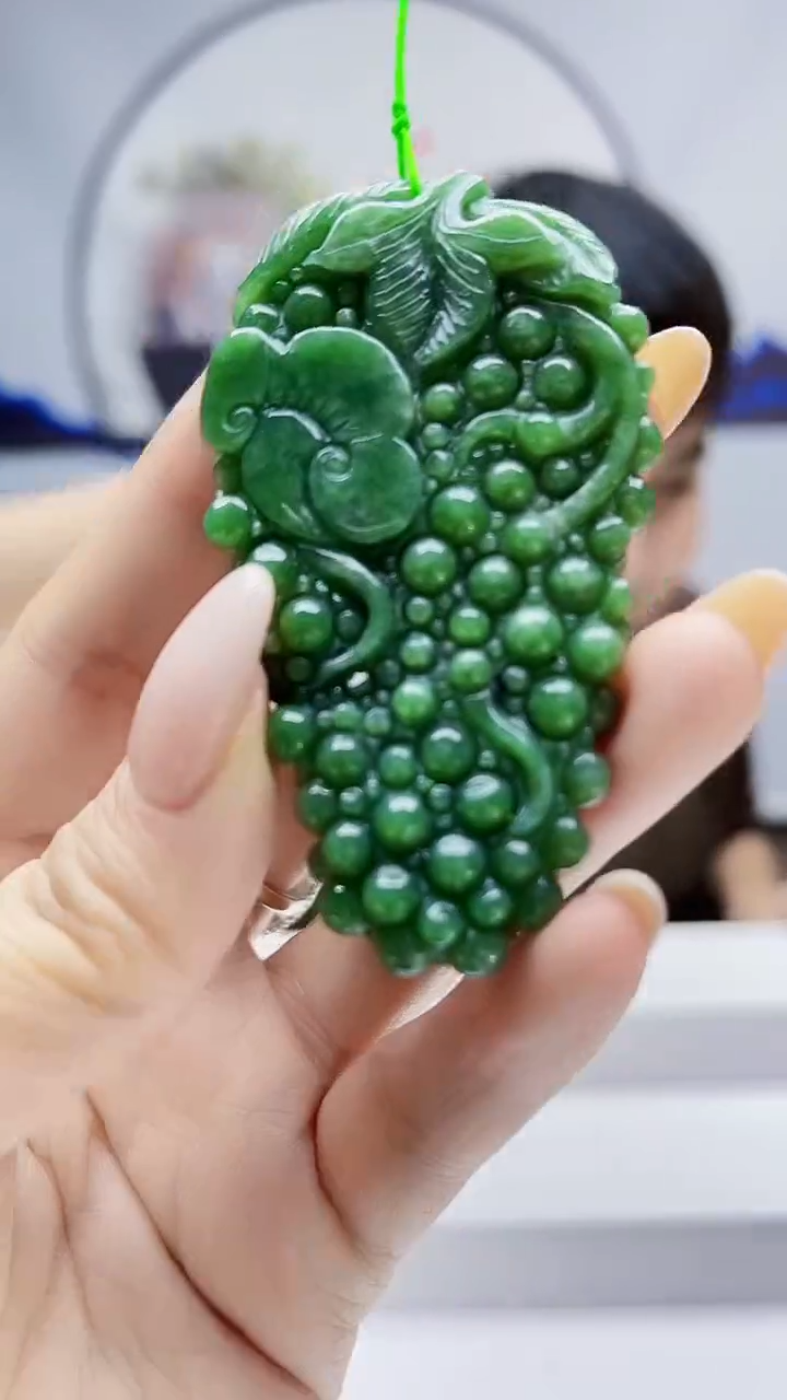 未镶嵌定制翡翠毛货挂件31
