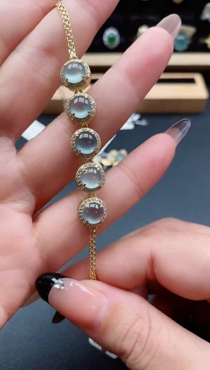 银S925镶嵌戒指翡翠1