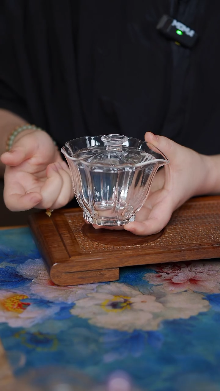 微微瑕 百财 盖碗     