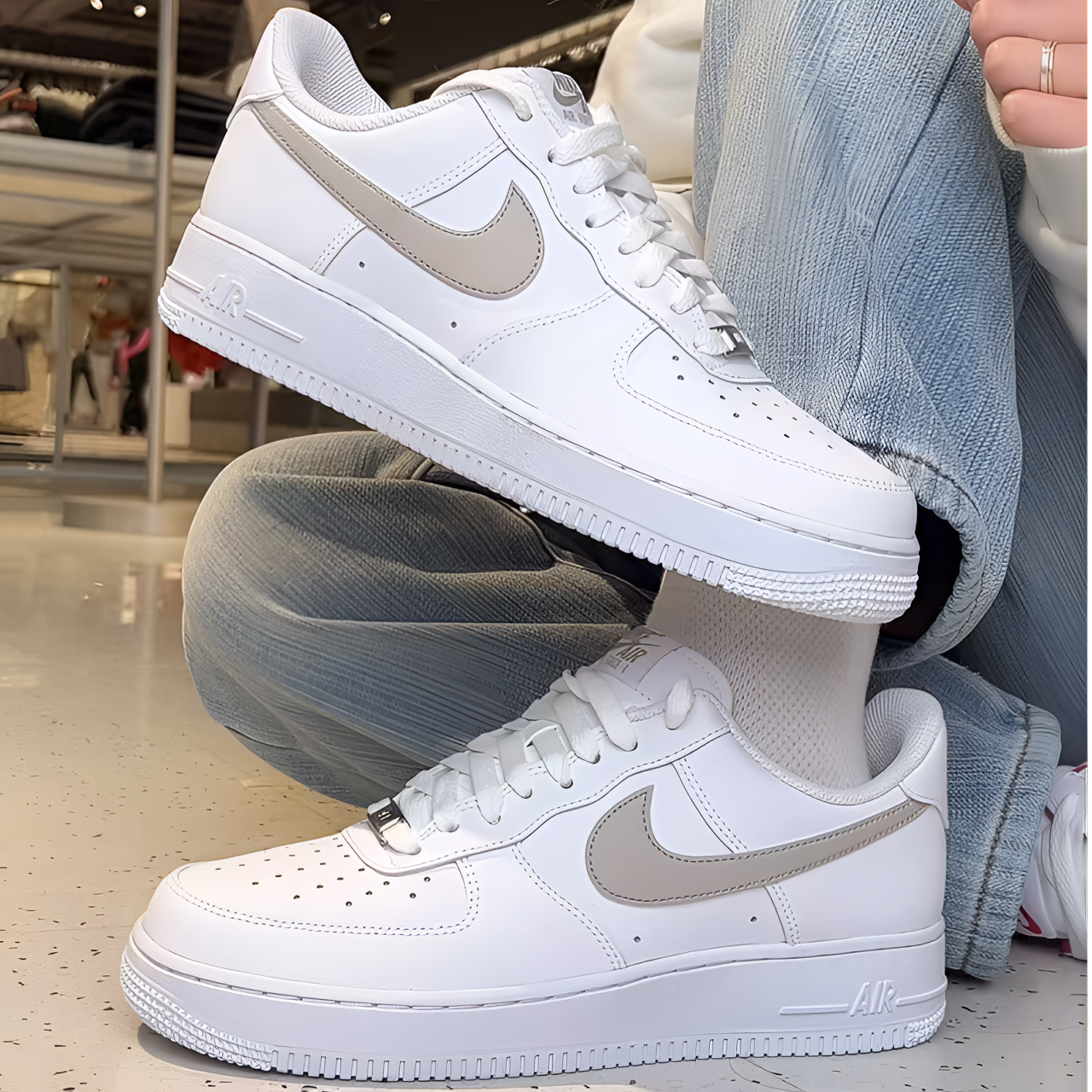 NIKE/耐克【马年新款】男子AF1空军一号百搭运动休闲鞋 FJ4146125