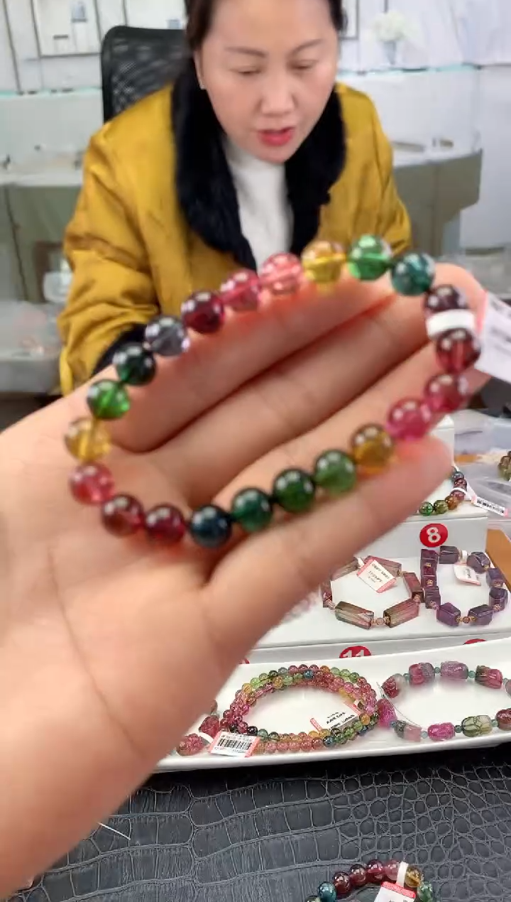 未镶嵌手串碧玺多样性发一条