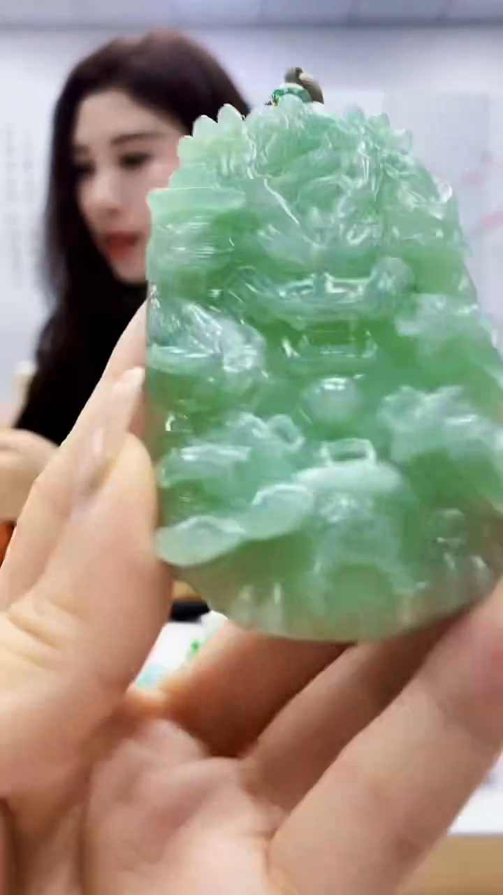 未镶嵌定制翡翠小*理4829ty-毛货挂件