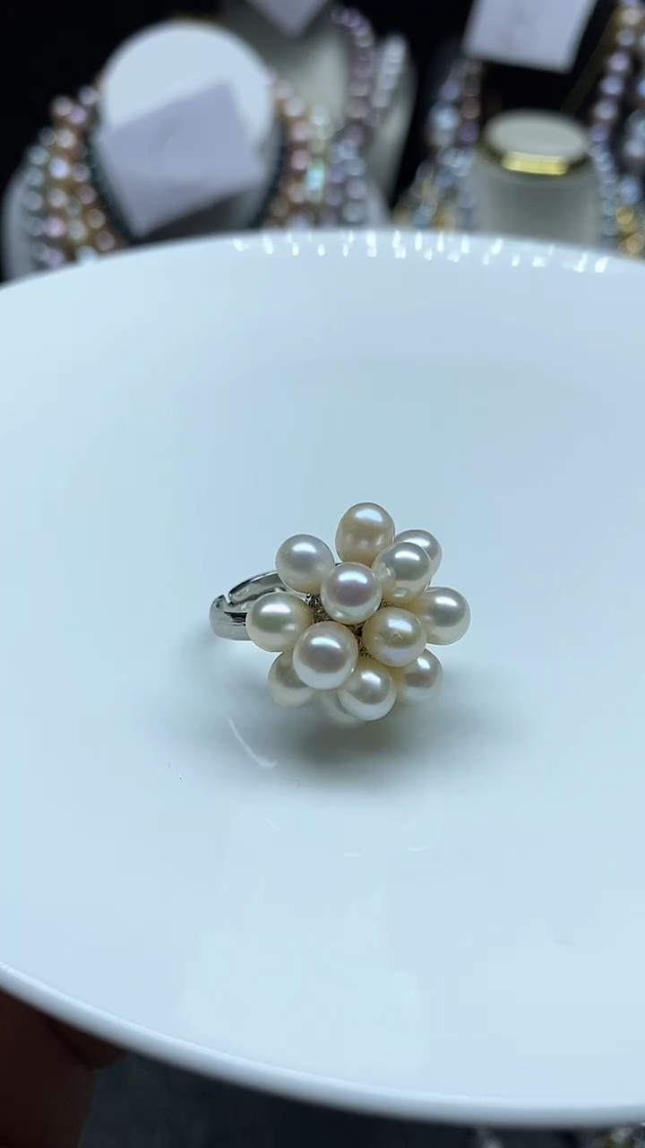 【闪购商品】淡水珍珠戒指未镶嵌多人