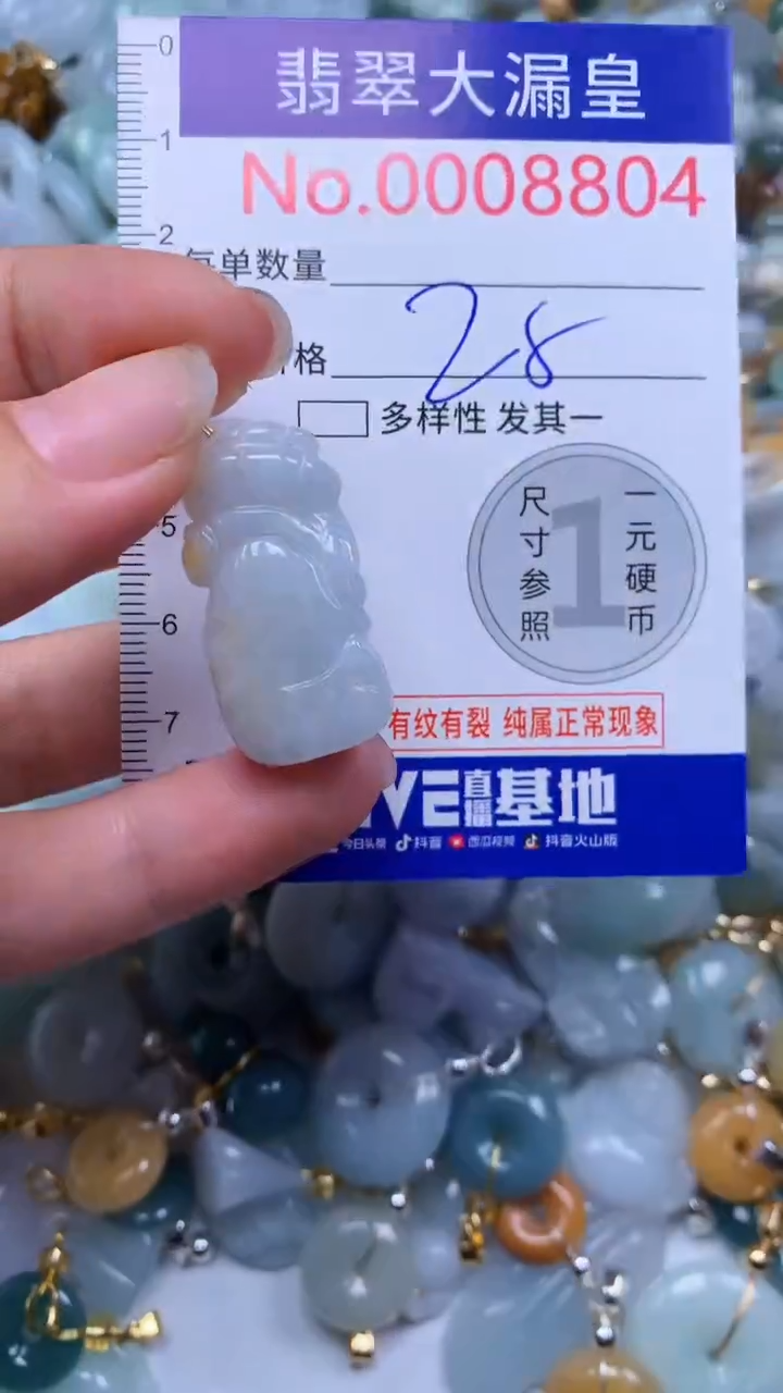 翡翠未镶嵌吊坠(不含链)8804