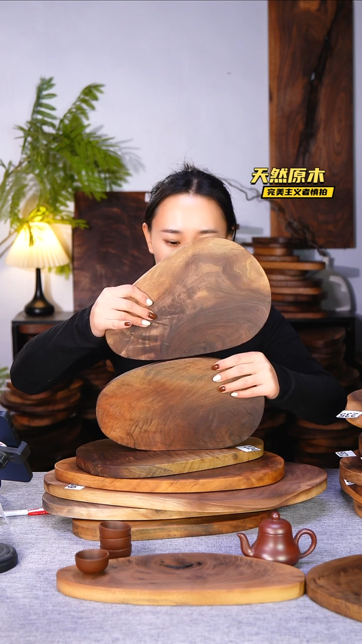 木北美黑胡桃原木.干裂疤结不属于商品质量问题完美主义者慎拍
