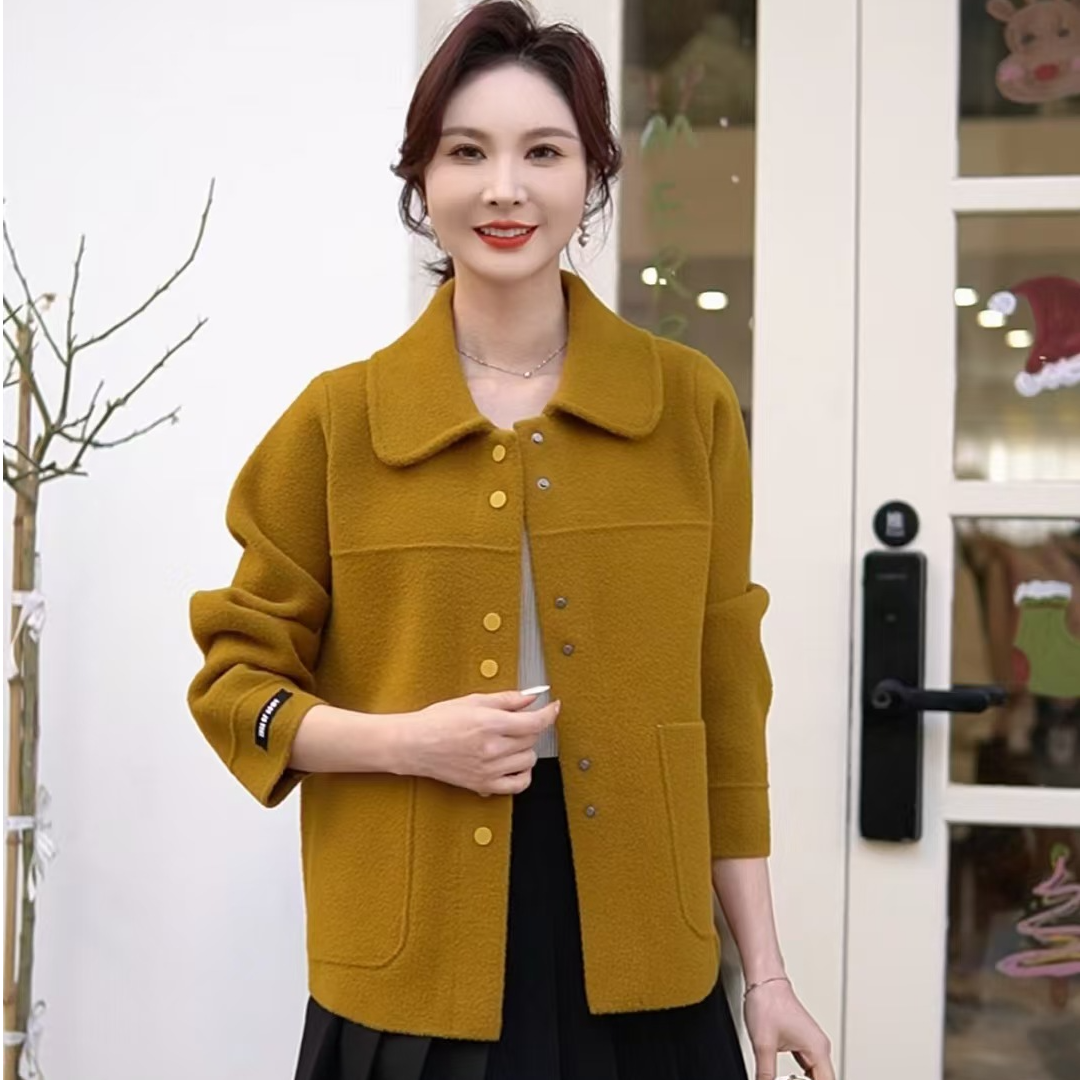 【衣联服饰】妈妈款时尚简单大方款外套9902