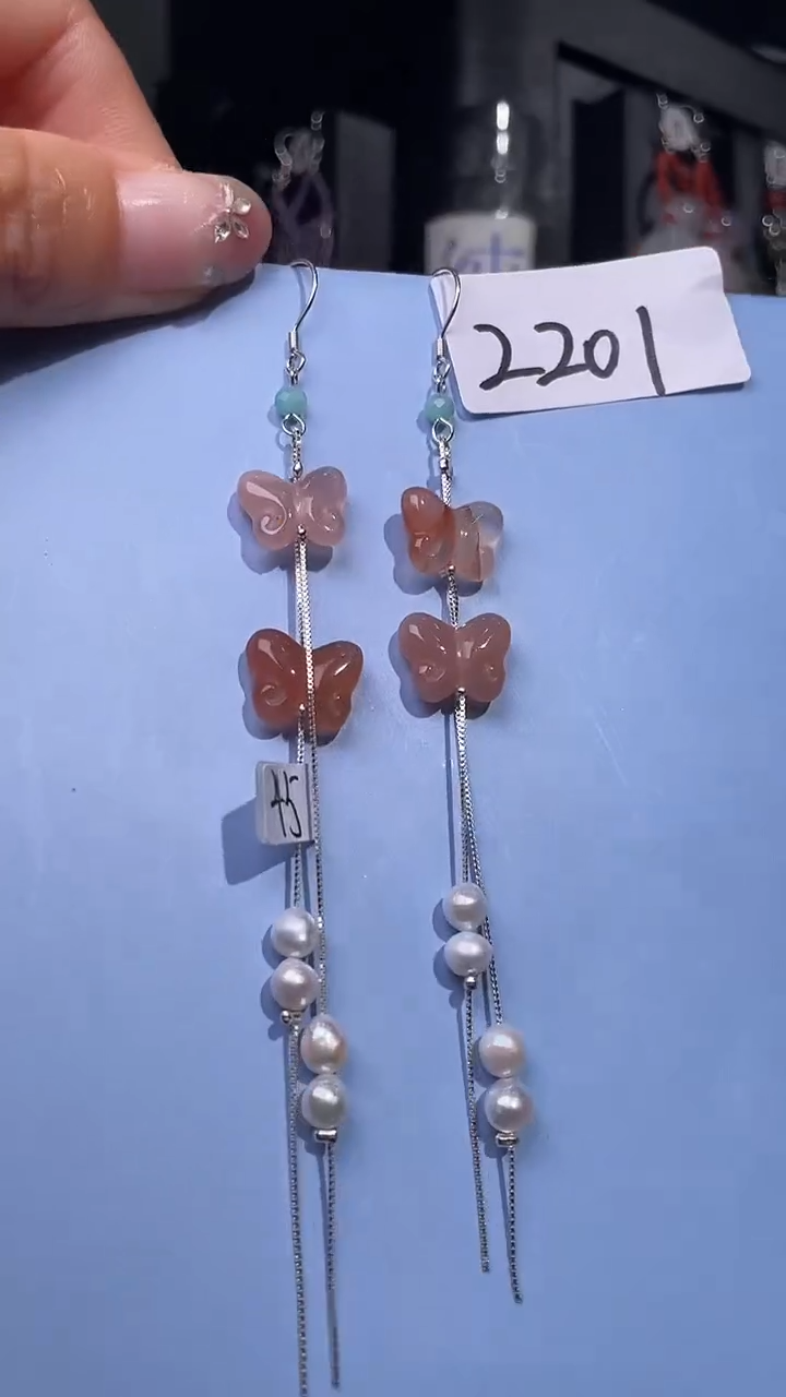 未镶嵌南红玛瑙耳饰喜欢拍