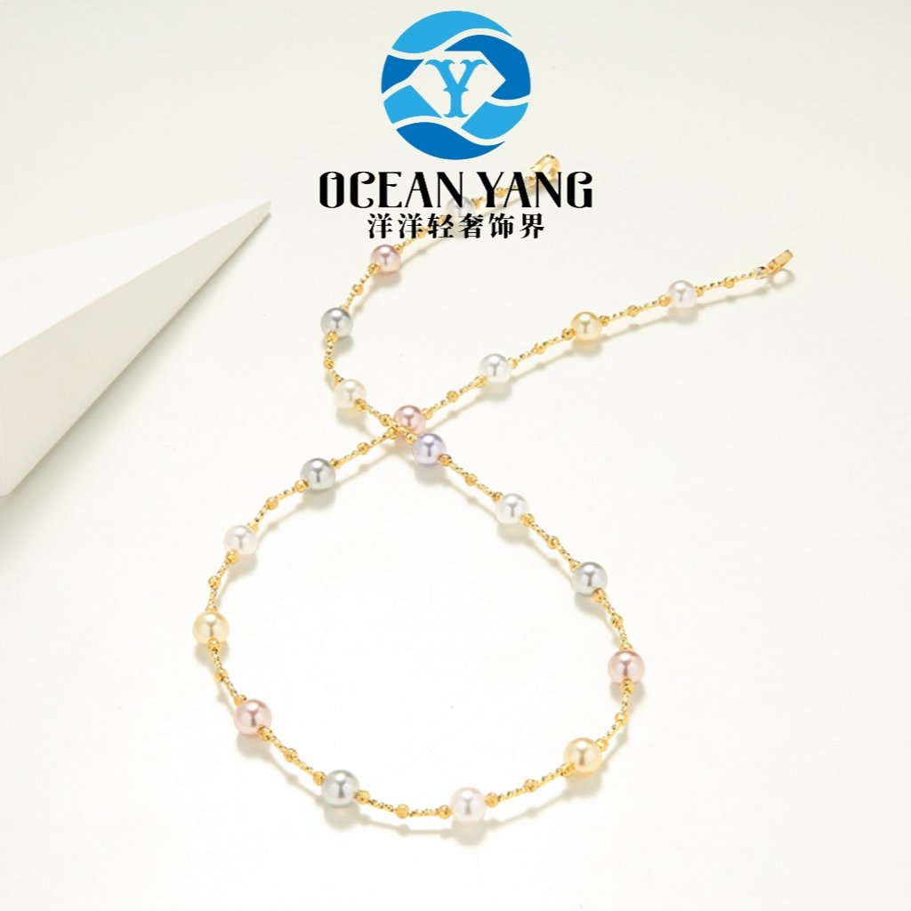 925银银制品 YyQs——4mm+8mm星球款满天星项链