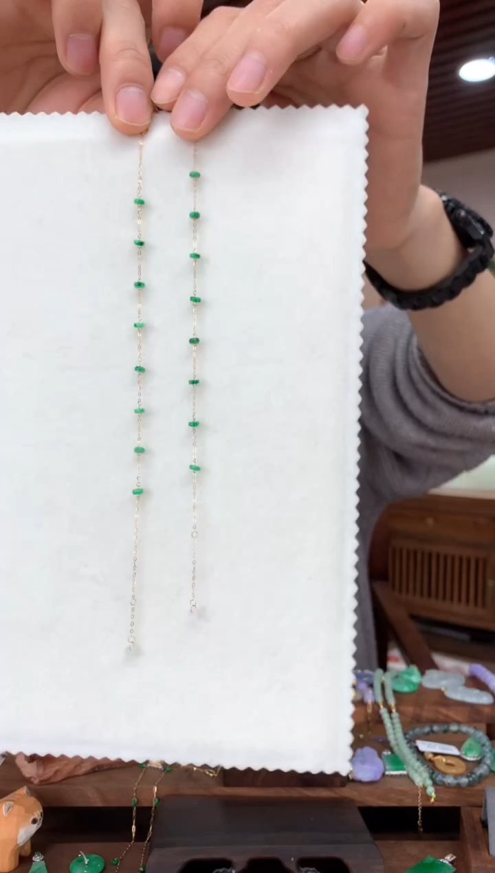 【闪购商品】翡翠手链18K金镶嵌手链多样性发货1件
