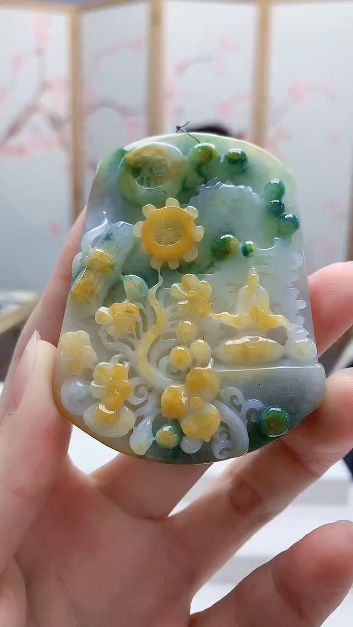 未镶嵌定制翡翠5160ry-毛货挂件74